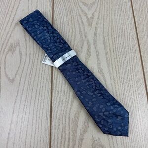 662 Alfani Men's Tie Arleve Abstract 410 Navy Blue $55 Polyester